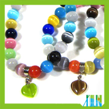 perles de pierre gemme fantaisie perles de verre opale bracelets